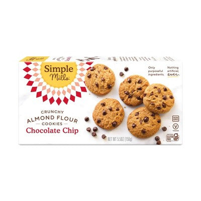 Simple Mills Crunchy Chocolate Chip Cookies - 5.5oz