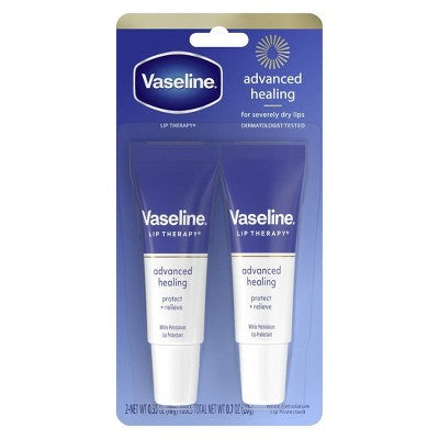 Vaseline Lip Therapy Advanced Healing Moisturizer - 0.7oz/2ct