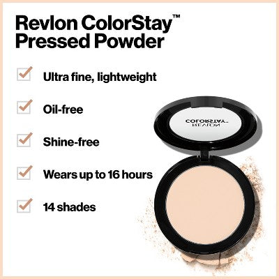 Revlon Colorstay Finishing Pressed Powder - Lightweight and Oil-Free - 840 Medium - 0.3oz