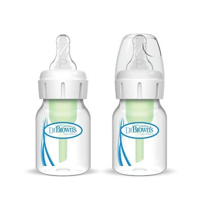 Dr. Brown's 2oz Anti-Colic Options+ Narrow Baby Bottle with Preemie Flow Nipple - 0m+