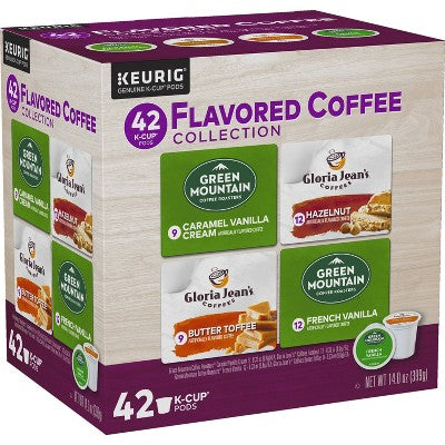 Keurig Flavored Coffee Collection Keurig K-Cup Coffee Pods Variety Pack Medium Roast - 42ct