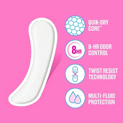 Carefree Unwrapped Unscented Panty Liners