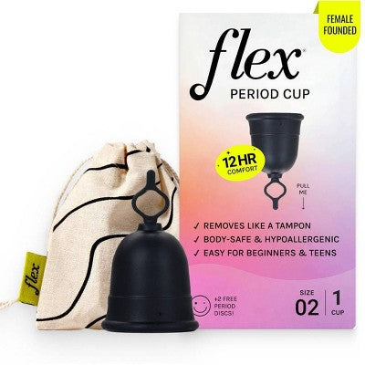Flex Beginner Menstrual Cup + Menstrual Discs - 3ct