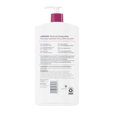 Lubriderm Advanced Therapy Lotion For Extra Dry Skin - Fragrance-Free - 24 fl oz