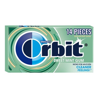 Orbit Sugar-Free Sweet Mint Chewing Gum Single Pack - 14ct