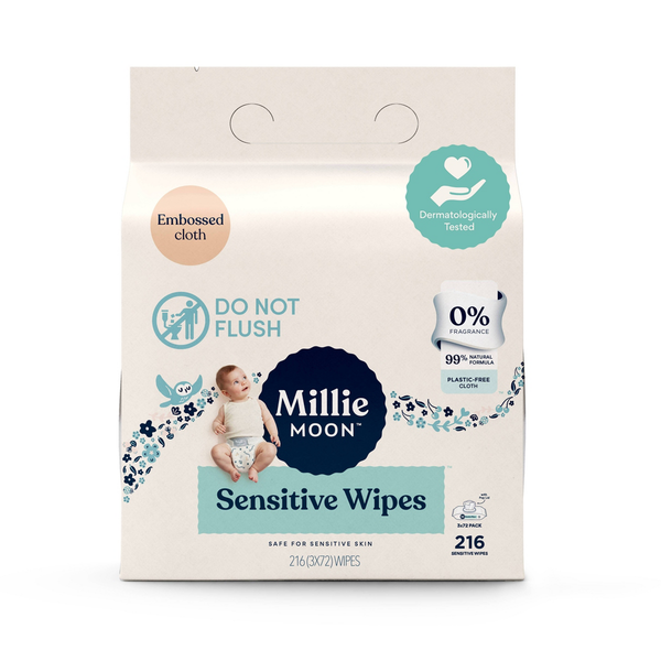Millie Moon Sensitive Wipes (Select Count), 216ct