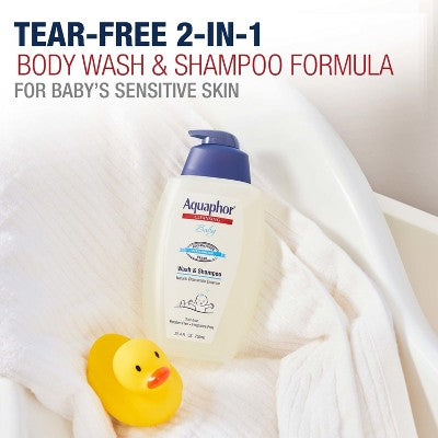 Aquaphor Unscented Baby Wash and Shampoo - 25.4oz