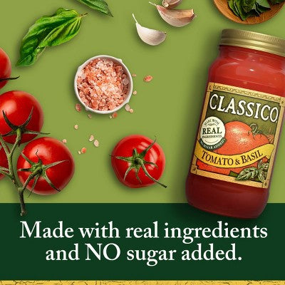 Classico Tomato and Basil Pasta Sauce - 24oz