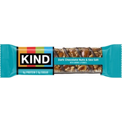 KIND Bars Dark Chocolate Nuts & Sea Salt Gluten Free Snacks - 6ct