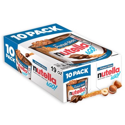Nutella and Go! Hazelnut Spread with Pretzel Sticks - 19oz/10ct