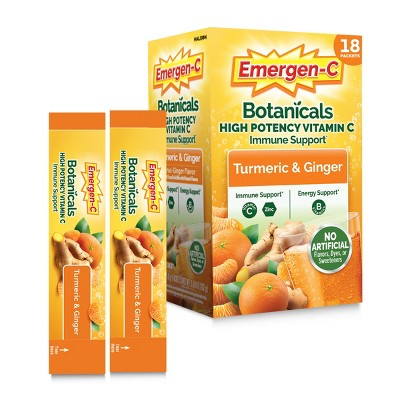 Emergen-C Turmeric & Ginger Powder - Citrus-Ginger - 18ct