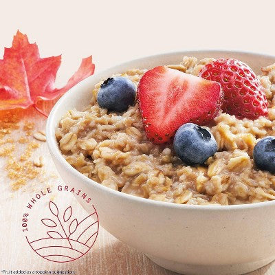 Quaker Instant Oatmeal Maple Brown Sugar 8ct: 100 Percent Whole Grain, No Artificial Sweeteners