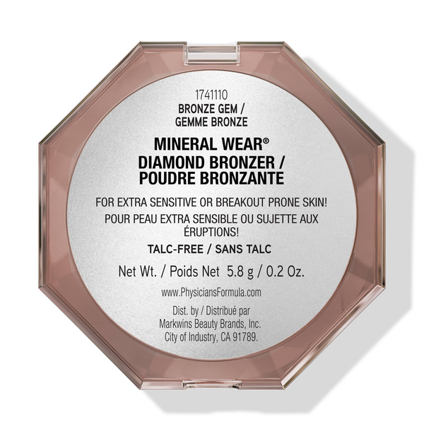 Physicians Formula Mineral Wear Diamond Bronzer, Bronze Gem - 0.2oz