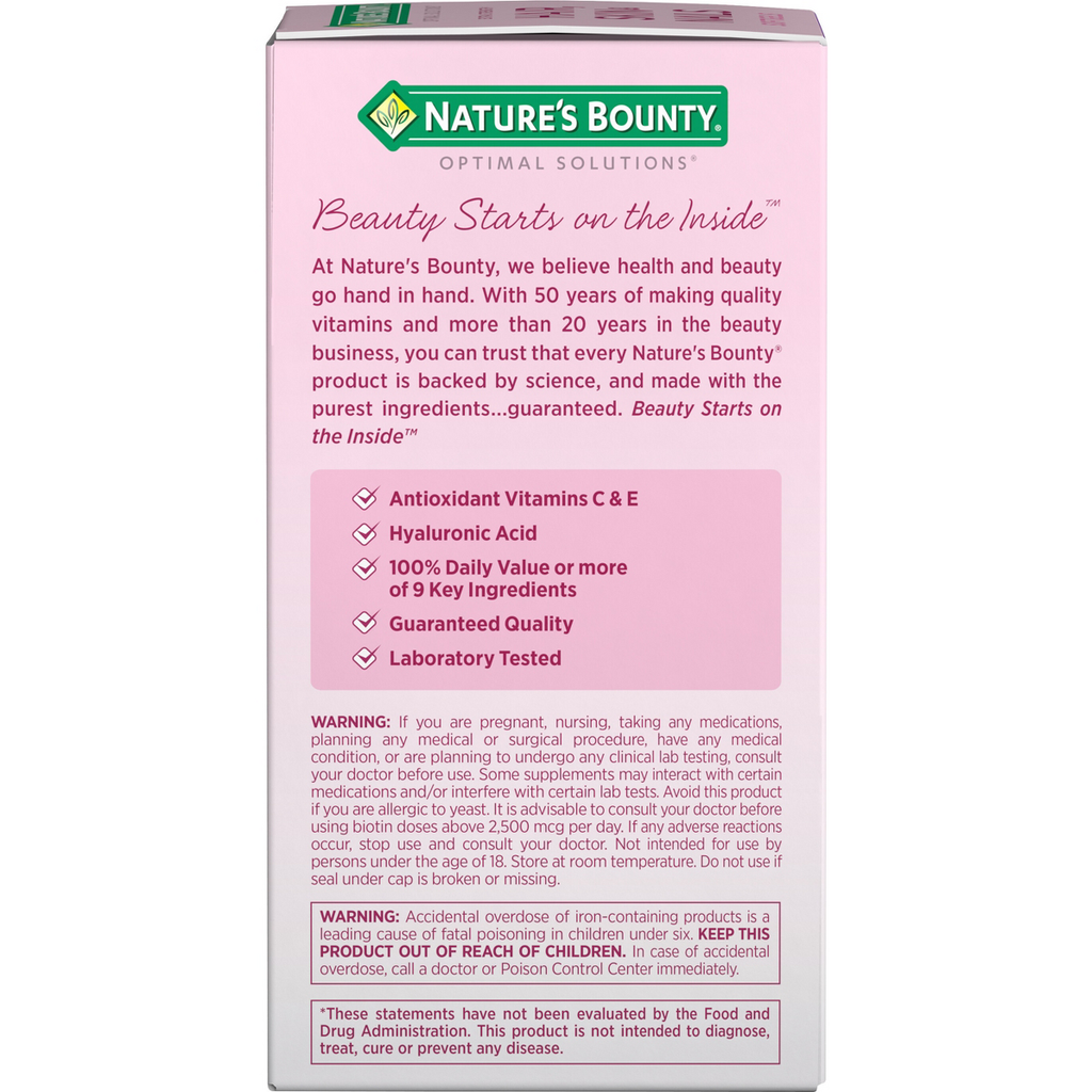 Nature's Bounty Extra Strength Hair Skin and Nails Softgels, 150ct