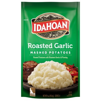 Idahoan Gluten Free Roasted Garlic Mashed Potatoes - 4oz: Wheat Free, Plant-Based