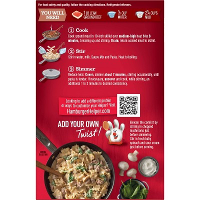 Hamburger Helper Deluxe Beef Stroganoff Pasta Meal Kit - 5.5oz