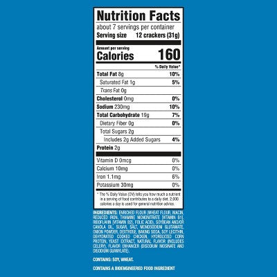 Chicken in a Biskit Original Baked Lunch Snack Crackers - 7.5oz