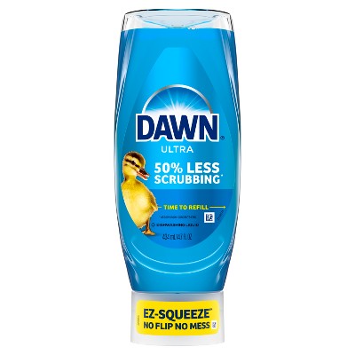 Dawn Ultra Clean Scent Ez-Squeeze Dishwashing Liquid Dish Soap - 14.7 fl oz: Multi-Surface, Removes Grease