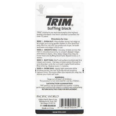 Trim Nail Care 4-Step Color-Coded Buffing Block