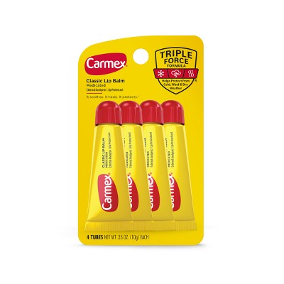 Carmex Classic Lip Balm Medicated Tube - 4pk/1.4oz