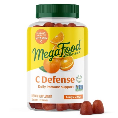 MegaFood Vitamin C Defense Vegan Gummies - Tangy Citrus - 70ct - 35 Servings