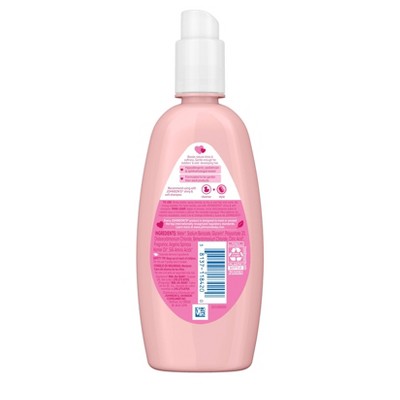 Johnson's Shiny & Soft Kids' Hair Conditioning Spray, Argan Oil & Silk Proteins, for Toddlers' Hair - 10 fl oz