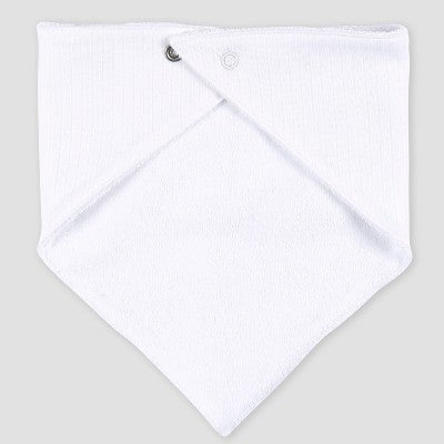 Gerber Baby 5pk Bandana Bib - White