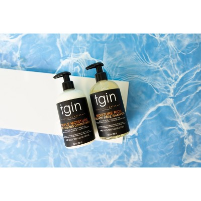 TGIN Moisture Rich Sulfate Free Shampoo For Hair with Amla Oil and Coconut Oil -13 fl oz