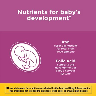 Nature Made Prenatal Multivitamin with Folic Acid, Prenatal Vitamin & Mineral Supplement Tablet, USP Verified - 250ct