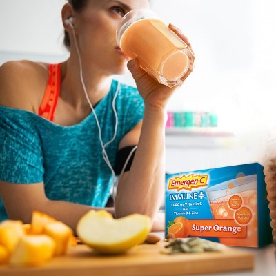 Emergen-C Immune+ Powder Drink Mix with Vitamin C - Super Orange
