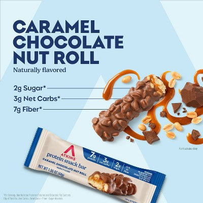 Atkins Caramel Chocolate Nut Roll