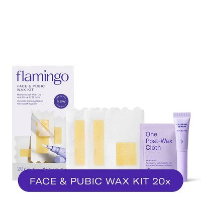 Flamingo Women's Face Wax Kit - 20ct