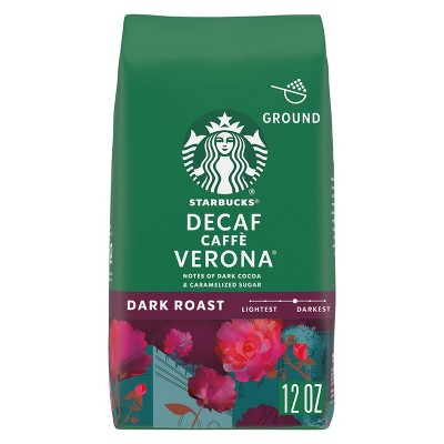 Starbucks Dark Roast Decaf Ground Coffee — Caffè Verona — 100% Arabica — 1 bag (12 oz