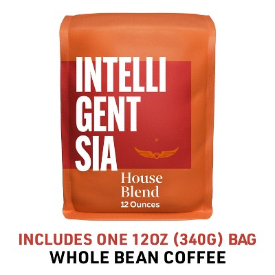 Intelligentsia Direct Trade House Blend Light Roast Whole Bean Coffee - 12oz: Arabica Beans, Source Varies