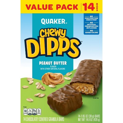 Quaker Chewy Dipps Peanut Butter Granola Bars - 14.8oz/14ct