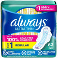 Always Ultra Thin Pads - Regular Absorbency - Size 1