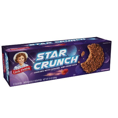 Little Debbie Star Crunch Crisp Snacks - 12pk/13oz: Caramel Filling, Caramel Drizzle