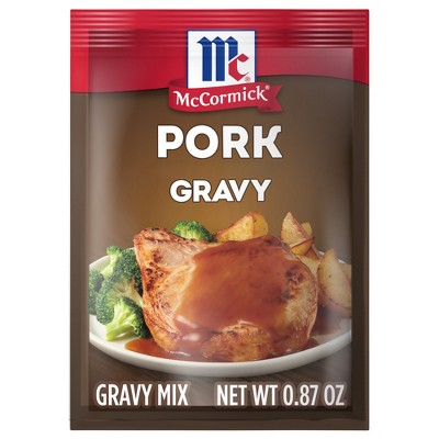 McCormick Pork Gravy Seasoning Mix - 0.87 oz: No Added MSG, No Artificial Flavors