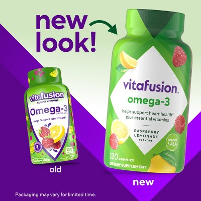 Vitafusion Omega-3 Gummies - Berry & Lemonade - 120ct
