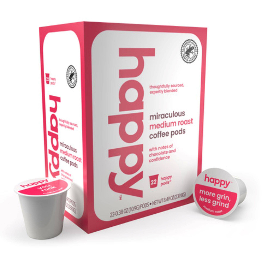 Happy Medium Roast Coffee Pods - 22ct