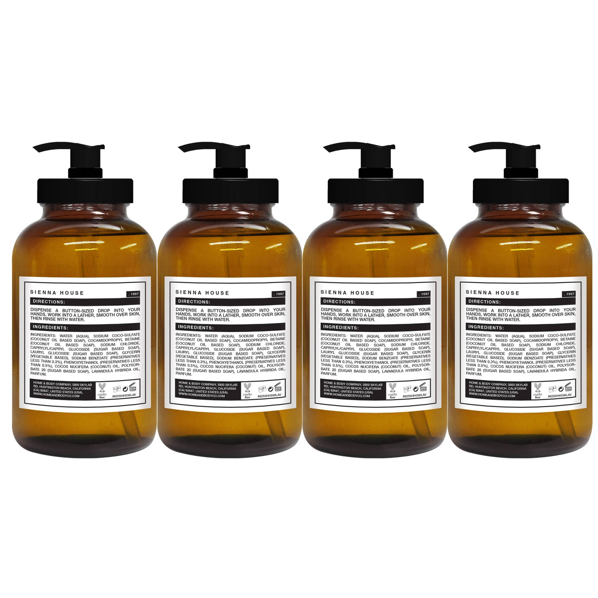 Sienna House Plastic Hand Soaps - 20.5 fl oz/4pk