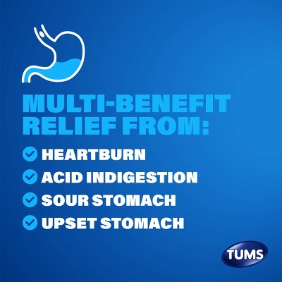 Tums Extra Strength Smoothies Assorted Fruit Antacid Chewable Tablets - 140ct
