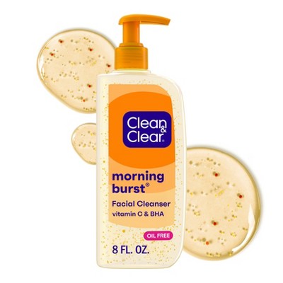 Clean & Clear Morning Burst Oil-Free Facial Cleanser with Brightening Vitamin C for all Skin Types - 8 fl oz