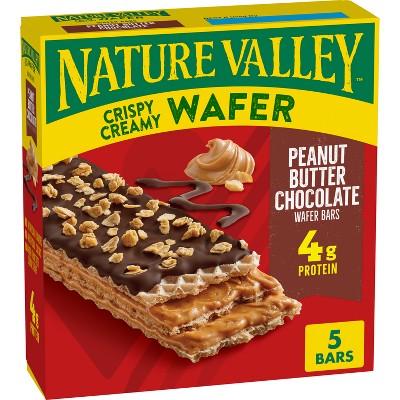 Nature Valley PB Chocolate Crispy Creamy Wafer Bar - 6.5oz/5ct