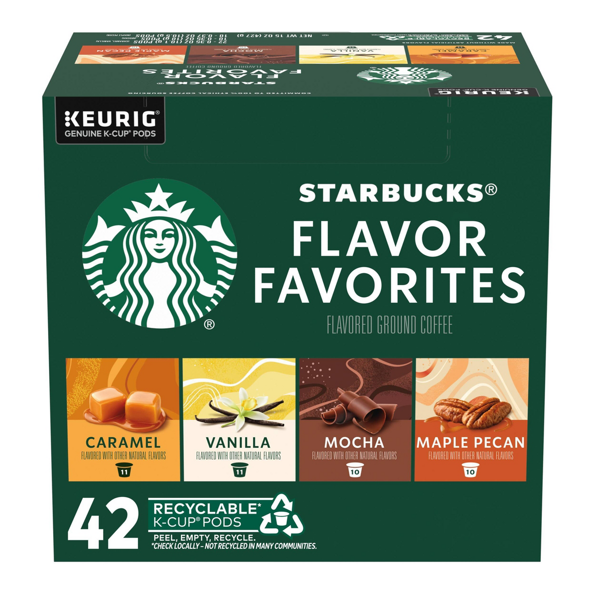 Starbucks Variety Pack Keurig K-Cups Dark Roast Coffee - 42ct