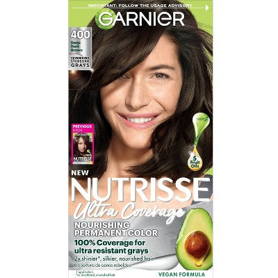 Garnier Nutrisse Ultra Coverage 100% Gray Coverage Permanent Hair Color