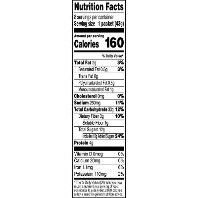 Quaker Instant Oatmeal Maple Brown Sugar 8ct: 100 Percent Whole Grain, No Artificial Sweeteners