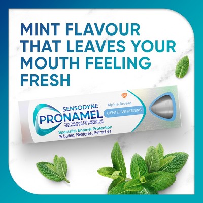 Sensodyne ProNamel Fluoride Gentle Whitening Toothpaste for Sensitive Teeth Sodium Lauryl Sulfate-Free - 2.7oz