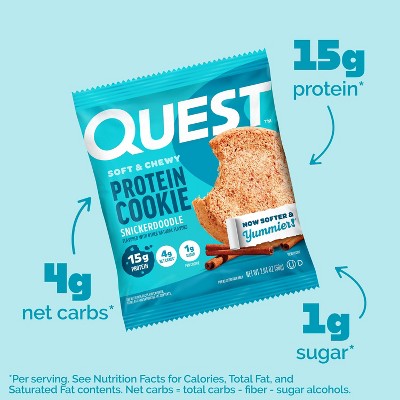Quest Nutrition Protein Cookie - Snickerdoodle - 4pk