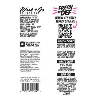 The Doux Fresh to Def Leave-In Curl Refresher - 8 fl oz